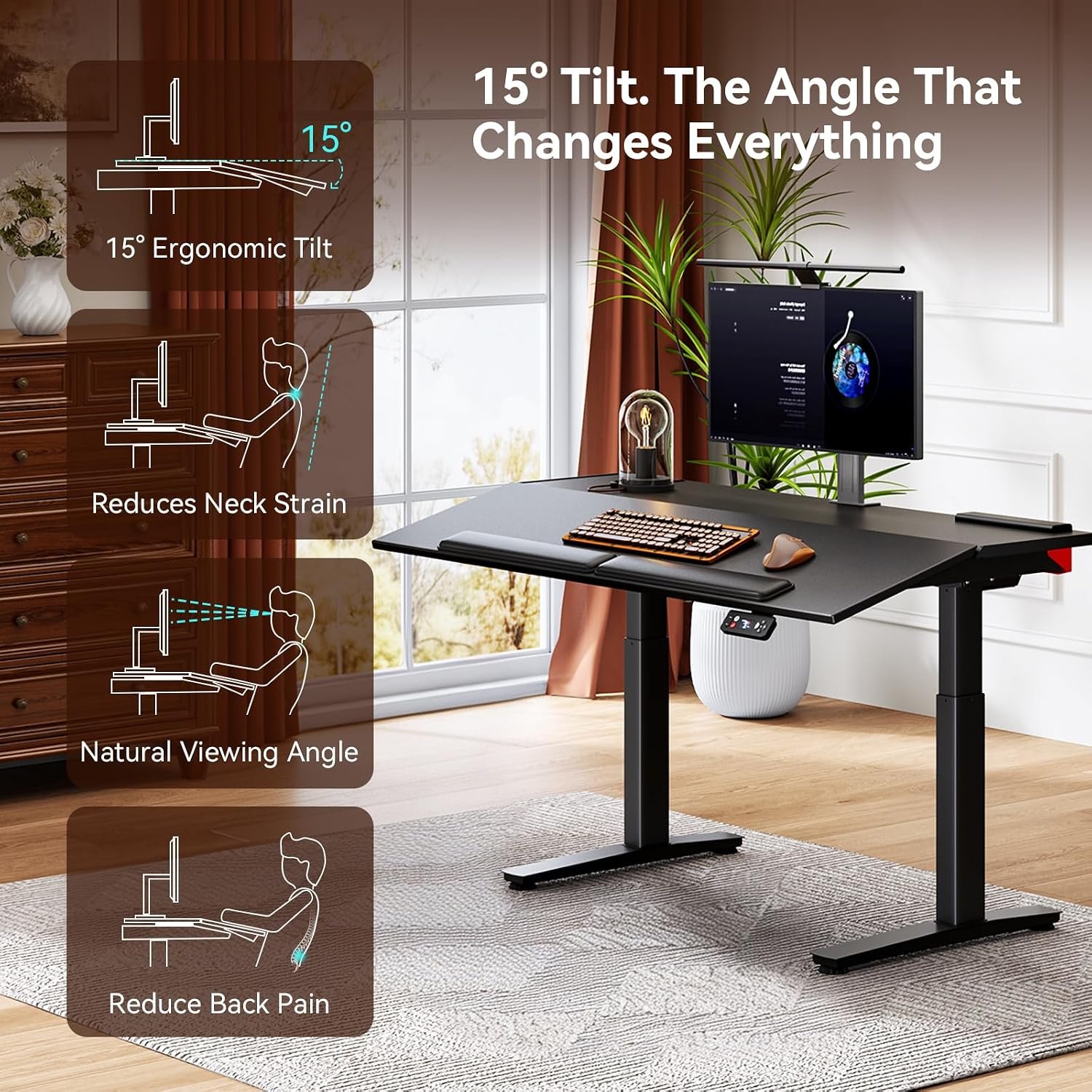 Newtral NT002-DE-A Recline Workstation Bundle Desk and Chair